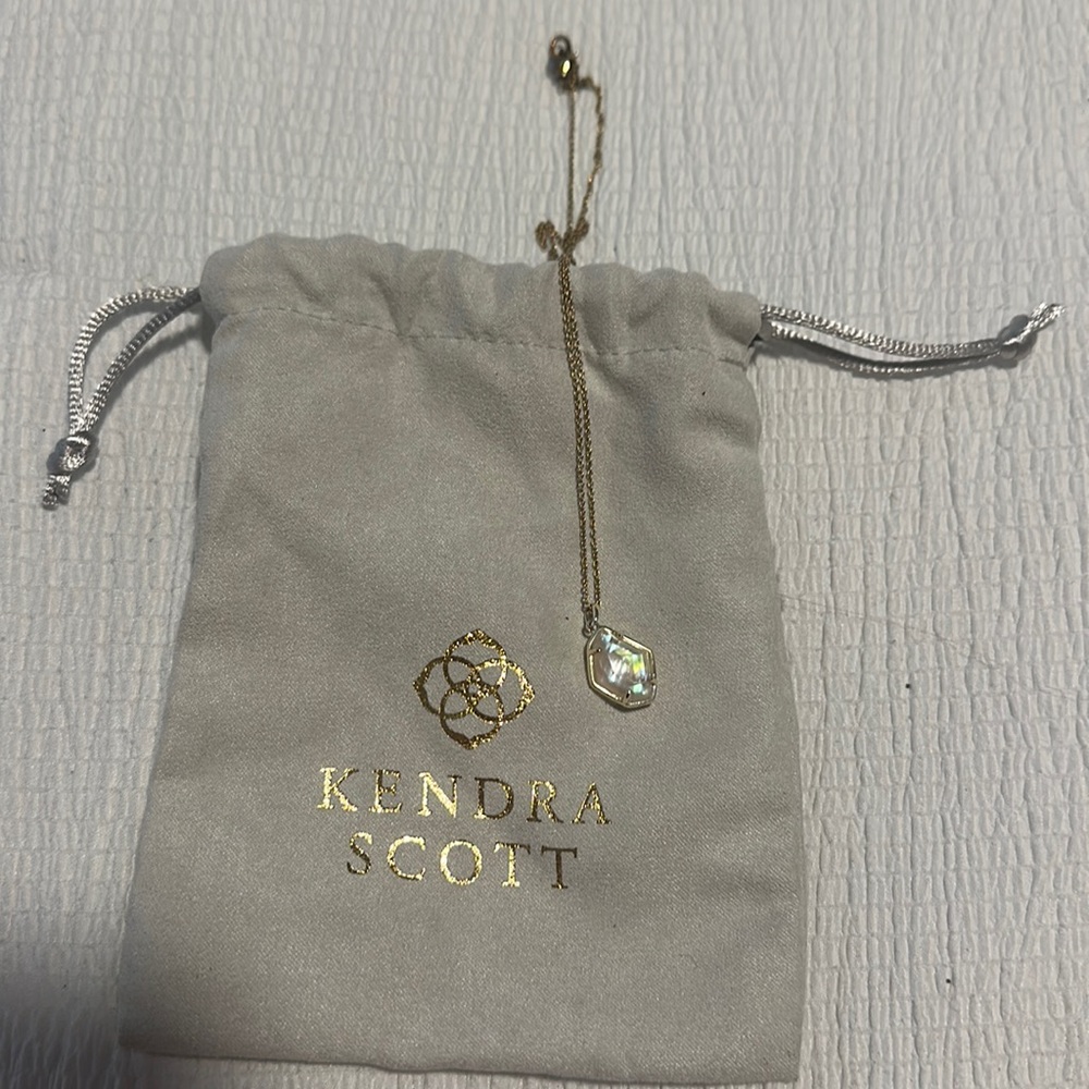 Kendra Scott Stone Necklace on Gold Chain